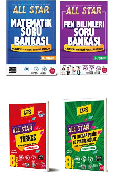 Newton Yayınları Newton 8.Sınıf All Star Matematik Fen Bilimleri Türkçe İnkıl...