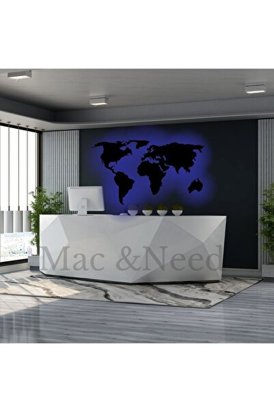 mac & need Dünya Haritası Mdf Ledli Dünya Haritası Mdf Dünya Haritası Dünya H...