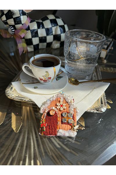 Hatice sakallı design 1 брой салфетка за презентация с новогодишна тематика за кафе