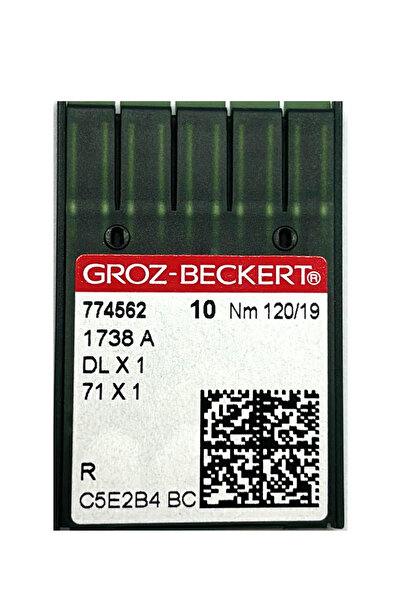 Groz Beckert Dikiş Makinesi Iğnesi DLx1 Düz Makine İnce Dip No:19