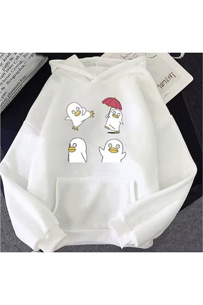 LA GULER Gintama Elizabeth Printed Unisex Oversize Hoodie - 3 νήματα 100% βαμβάκι