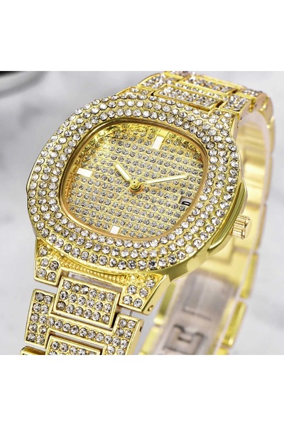 ÇENÇEN Kadranda S Polo Full Taşlı Kadın Kol Saati