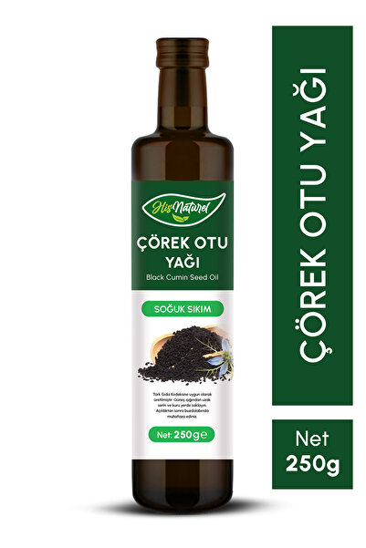 His Naturel Çörek Otu Yağı %100 Saf Doğal Soğuk Sıkım 250 Ml.