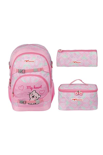 RKY SERENITY Set de 3 piese Relaxion - Rucsac și cutie de prânz cu volum mare, buzunare multiple și talpă groasă