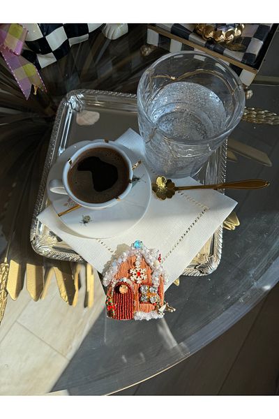 Hatice sakallı design 1 брой салфетка за презентация с новогодишна тематика за кафе