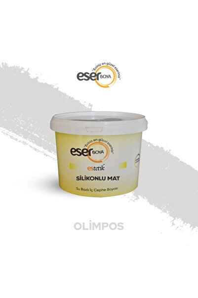 Eser Boya Estetik Silikonlu Mat Silinebilir Iç Cephe Duvar Boyası Olimpos Ren...
