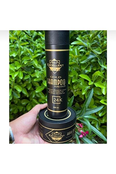 GOLD EXCELLENT مجموعة من 2 شامبو وقناع