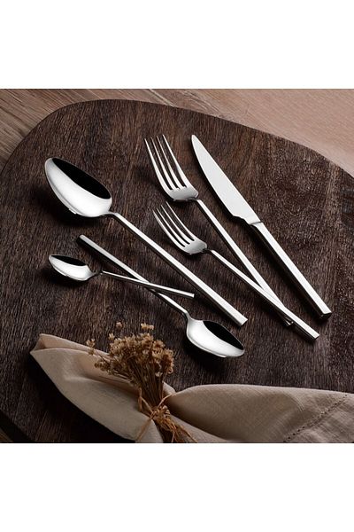 SILA Elite Plain Fork Spoon Knife Set Boxed 84 Pieces