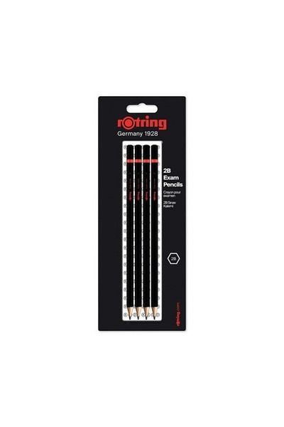 Rotring 2b Exam Pencil 4 Pack Blister