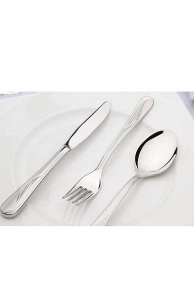 Nehir Bird Wing Plain 12 Pieces Dessert Forks