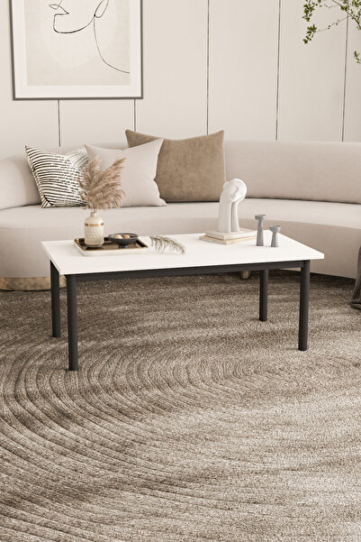 DEKOPRATİK - COZY ORTA SEHPA BEYAZ 110X55