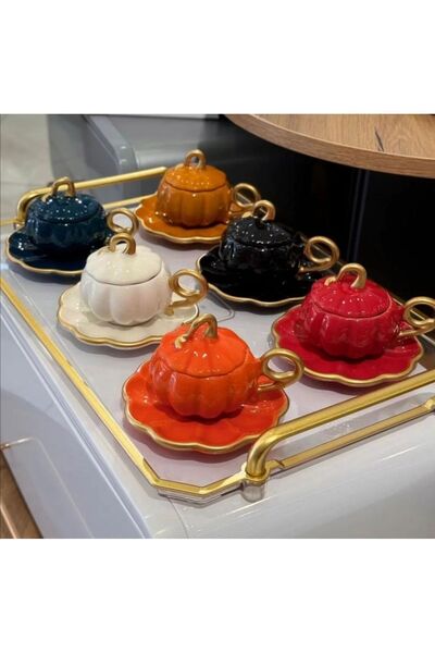 Carmen Soft Mixed Color Pumpkin and Cup Set