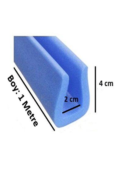 YGTAMBALAJ U20 Mavi 100 Cm 20 Adet Mobilya Köşe Kenar Darbe Koruyucu Sünger K...