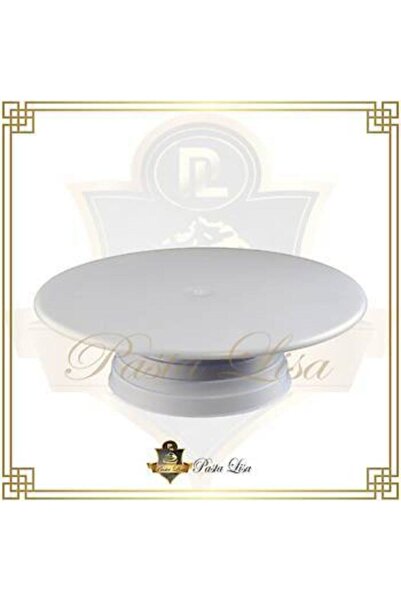 lisapastacılık Döner Pasta Sıvama Standı 32cm - Beyaz