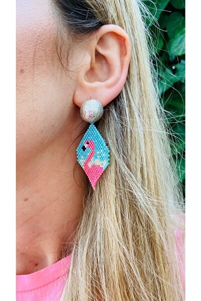 elamindunyasi أقراط فلامنغو محبوكة ملونة من ميوكي