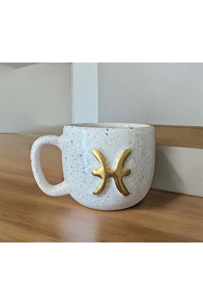 vira shop Stylish Design - Ceramic Pisces Mug 200 Ml Handmade