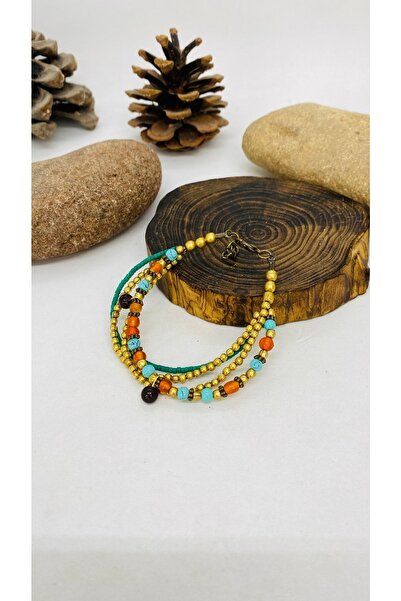 Porsuk Alternatif Handmade Ethnic Sand Beaded Women's Bracelet