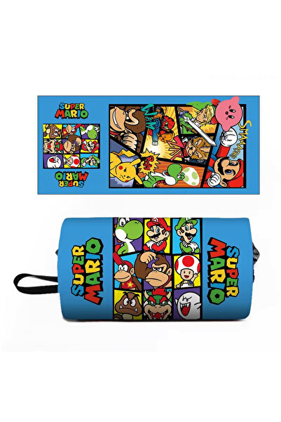 Petityu Super Mario Very Large Capacity Multi-Compartment Pencil Case