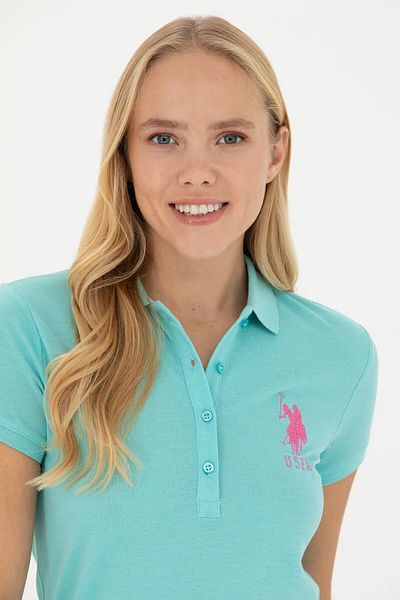U.S. Polo Assn. Mint Colored Women's Basic T-shirt - 50262695 -vr090