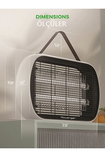 Rowenger M15 20W UV Işıklı Elektrikli Sivrisinek Öldürücü Sinek Öldürücü Kovucu Sineksavar Cız