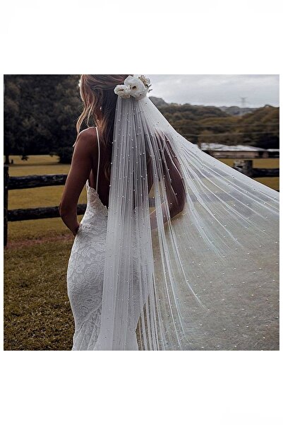 BBA TULLE STORE Voal de mireasă de 2 metri - Voal din spate, cu un singur str...