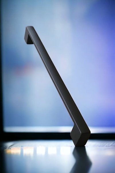 ABERTİCARET 1. Grade Metal Bridge128 mm (12.8 cm) Matte Black Oven Paint Drawer Cabinet Furniture Handle
