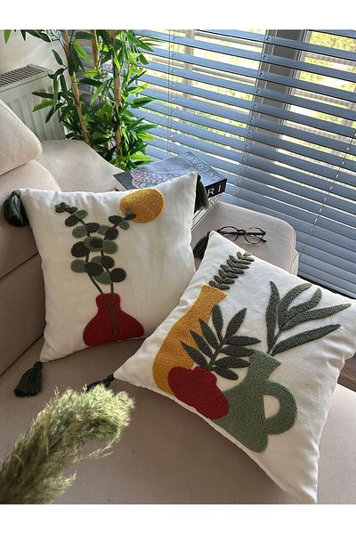 en gözde home 2 Punch Embroidered Kilift