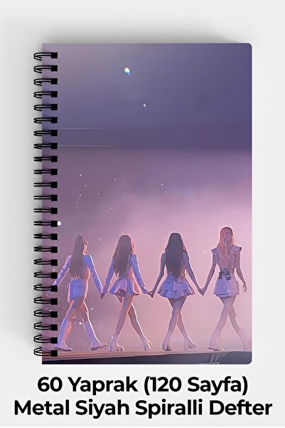 Anime Marketi Blacpink Konser A5 Spiralli Sert Kapak Defter 120 Yaprak