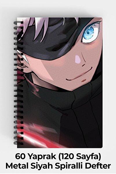 Anime Marketi Kaisen Anime Design A5 Spiral Bound Hard Cover Notebook 120 Sheets