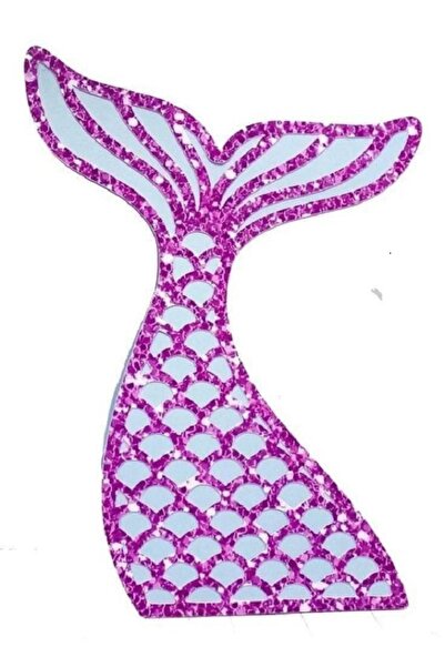 hediyehobihersey Balık Kuyruğu Mermaid 26 cm yukseklık Şekerli Kağıda Baskı Y...