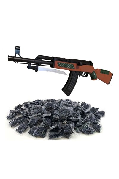 Ayyıldız Oyuncak Boncuk Atan Ak47 Oyuncak Tüfek + 40 Adet Boncuk