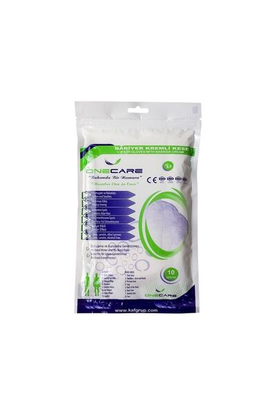 OneCare 3 Paket 10'lu Bariyer Kremli Kese Özel Ihtiyaçlı Hasta Bakım-wash Gloves With Barrier Cream-sarfmed
