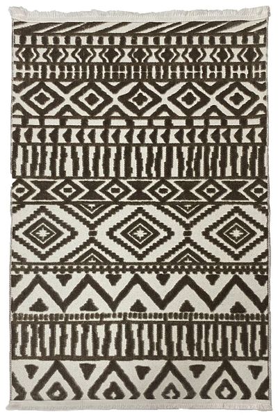 Prizma Etna Beige Bathroom Rug - Non-slip, Washable Single, Mat 80x150