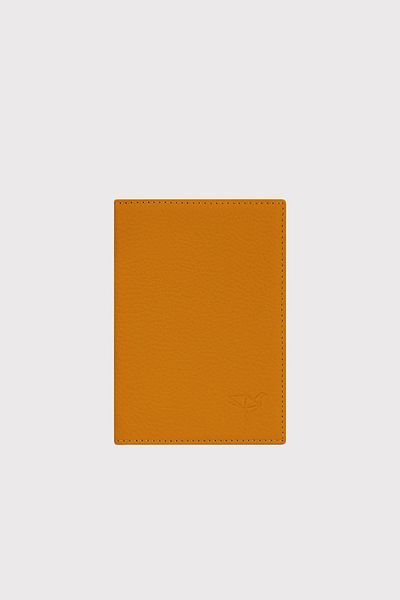 Garbalia Passcase Unisex Mustard Yellow - Γνήσιο δέρμα, Κάλυμμα διαβατηρίου με θήκη για κάρτες