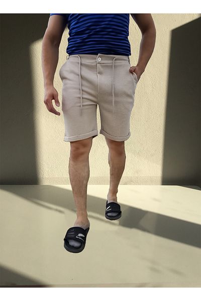 yueswear Σορτς King Pique με διπλό πόδι