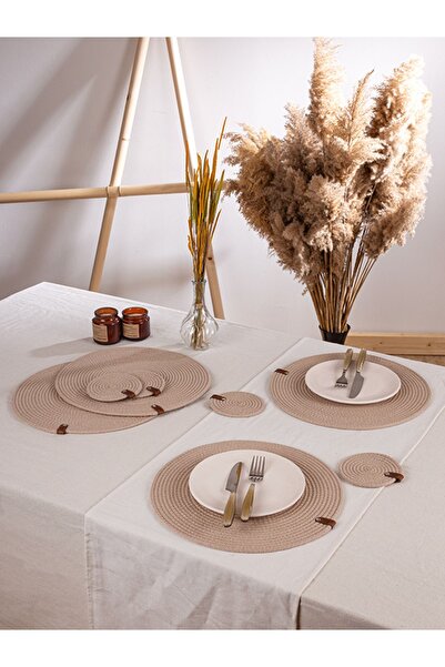 Comfort Craft Set de 8 suplă/căni bej - Serviciu american