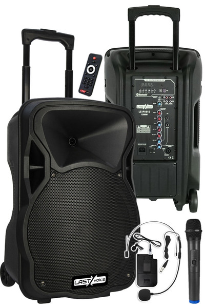 Lastvoice Ls-p1915eh Portatif Taşınabilir Headset Mikrofonlu Seyyar Ses Siste...