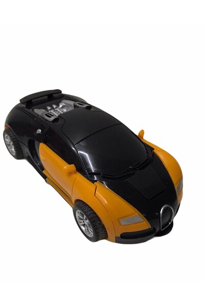 Genel Markalar Bugatti Sürtmeli Araba - Robota Dönüşen Çocuk Oyuncakı Trend Ürün