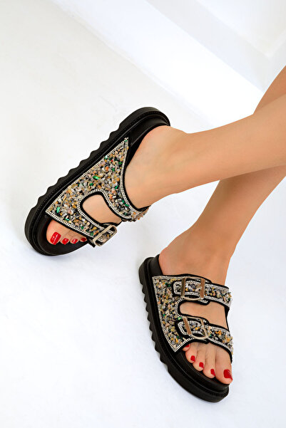 SOHO Women's Black Slippers 19506 - Comfortable and Stylish