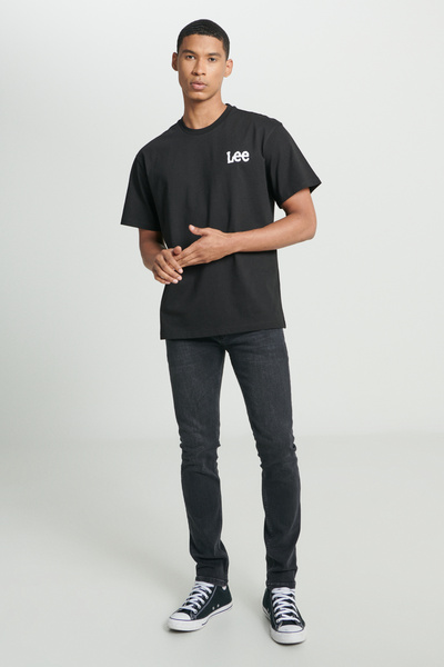 Lee Loosefit Comfortable Cut 100% Cotton Crew Neck Black T-Shirt
