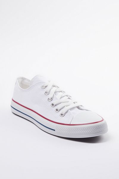 TRENDYOL SHOES Pánská sportovní obuv – bílá, plochá, šněrovací – TAKAW25SN00011