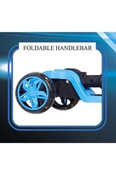 Cool Wheels 3-Wheel LED Lighted Metal Height Adjustable Twist Scooter with Brake.