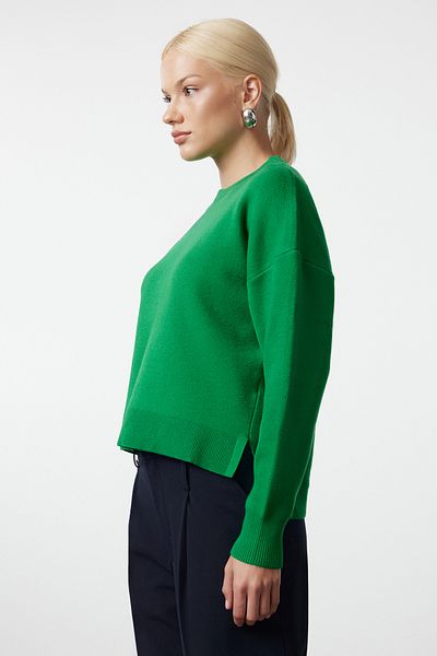 Trendyol Collection Green Premium Knitwear Sweater - Wide Fit, Basic Design TWOAW25KZ00053