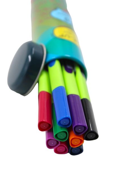 SCHNEIDER Set of 10 Line-up Metal Tube Ballpoint Pens - Sct-950