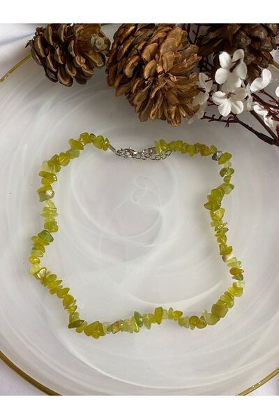 PelvedDesign Olivin Taşı Doğal Taş Kolye