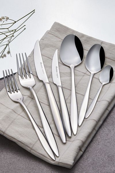 Karaca Kai Elegance 84 Pieces 12 Seater Fork Spoon Knife Boxed 7080Series