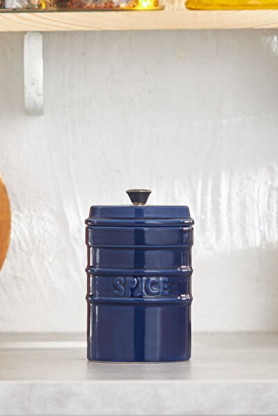 Karaca Andy Dark Blue Vacuum Spice Bowl with Lid 400 ml