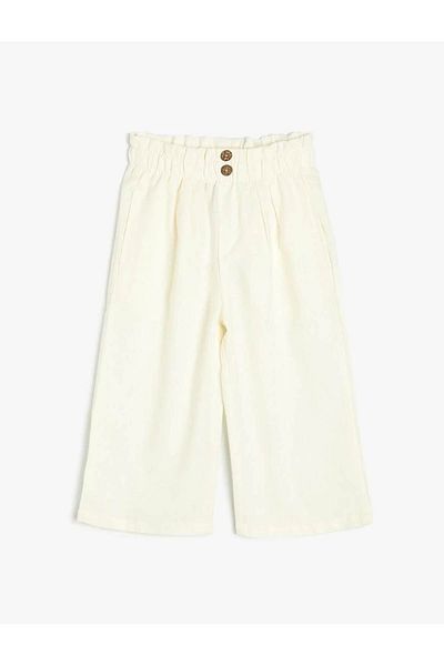 Koton Girl's Pants White 4skg40016aw