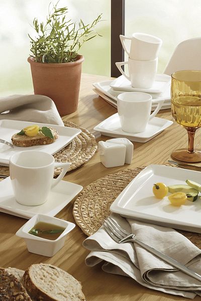 Karaca Vavien 26 Piece Porcelain Breakfast/Serving Set for 6 People