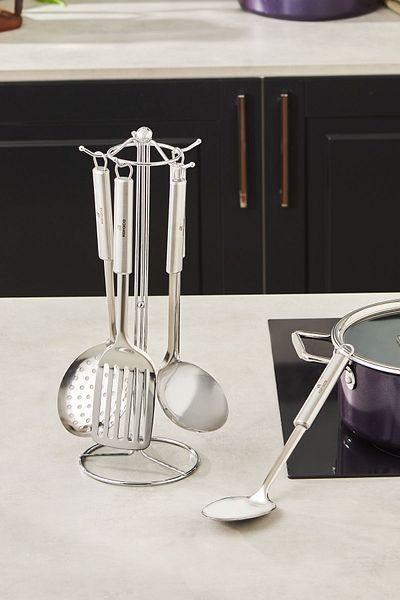 Karaca Tina 6 Piece Serving Set with Steel Stand